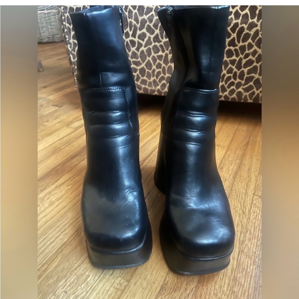 Jeffery Campbell Big Block Boot size 7.5 vguc
